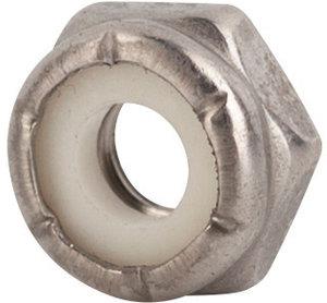 6-32 NYLON INSERT HEX NUT 18-8 STAINLESS